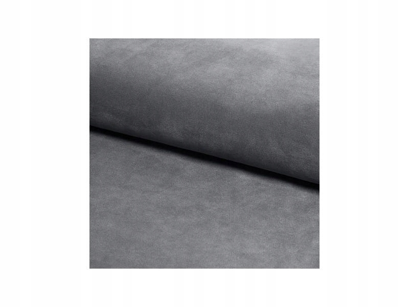 Krzesło tapicerowane welurowe AUGUST VELVET szare Wysokość mebla 98 cm