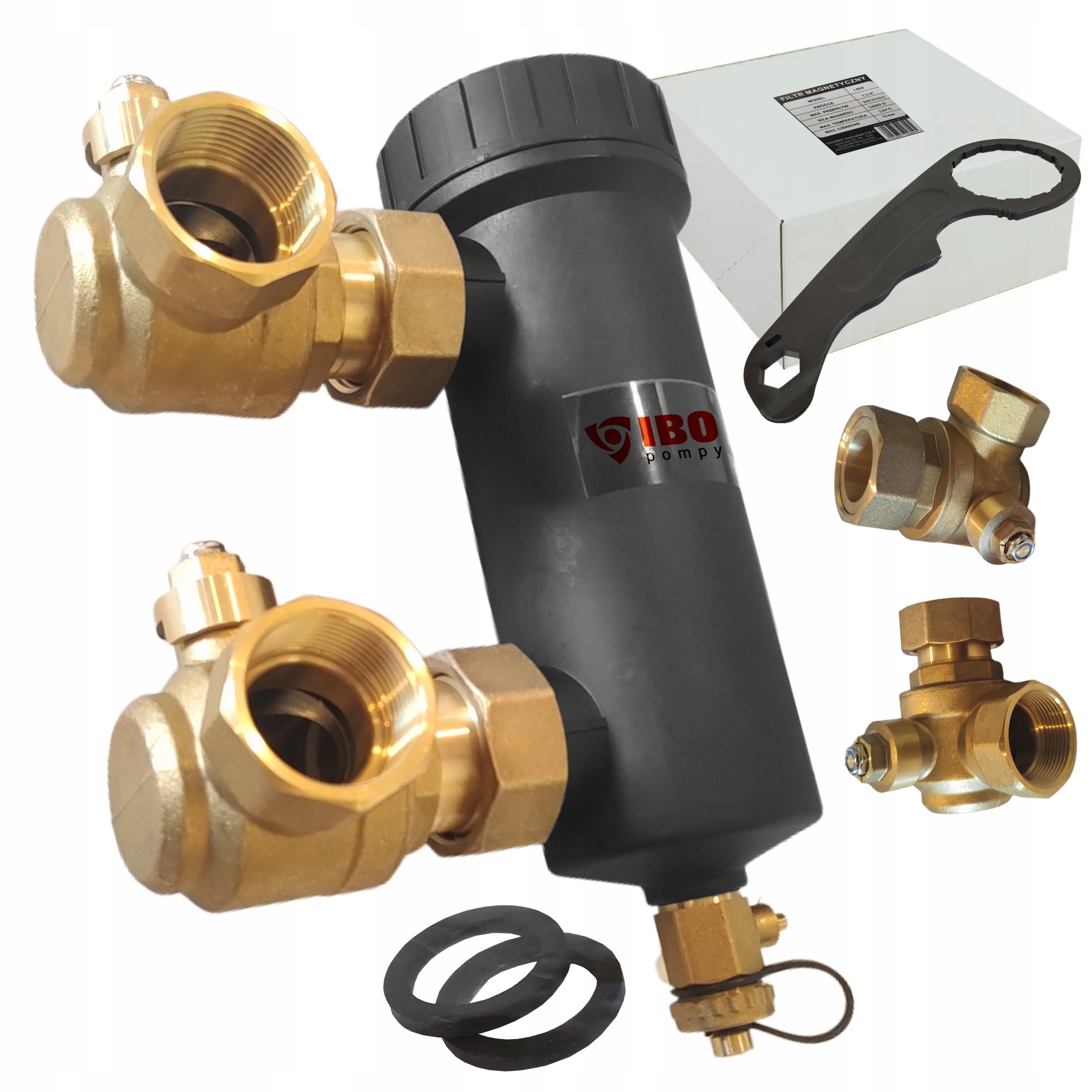 Magnetický Filter Separátor Nečistôt Ibo I-005 5/4'' Tepelných Čerpadiel