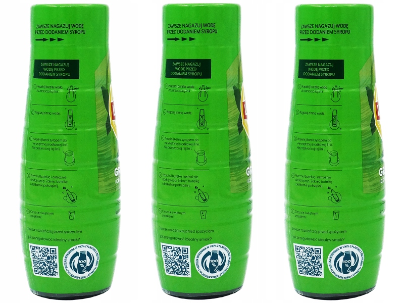 3x SYROP SODASTREAM LIPTON GREEN ICE TEA DO SATURATORA 9L NAPOJU z 440ml Marka SodaStream