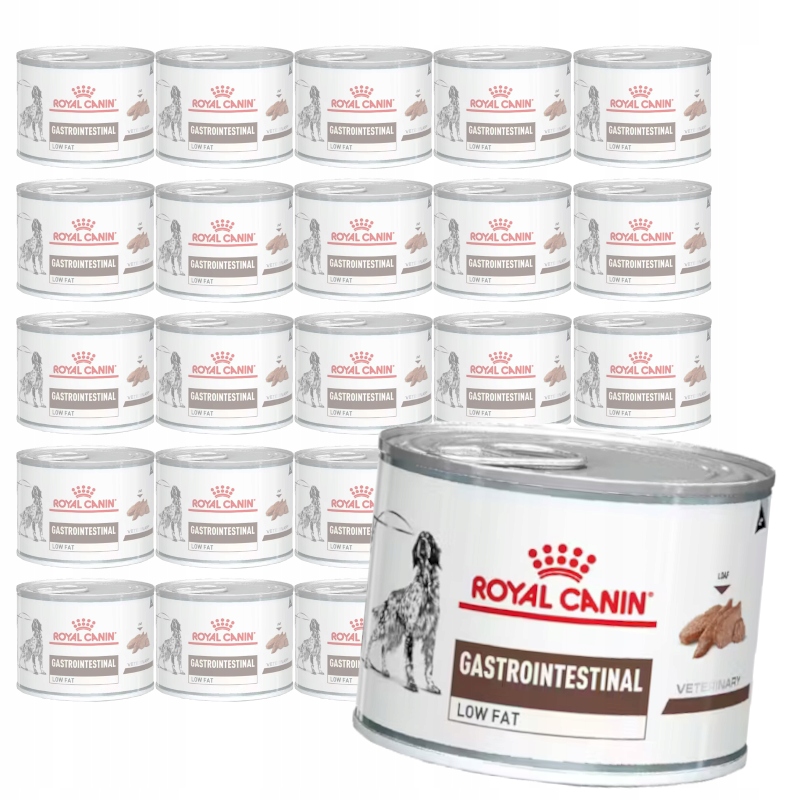 Levně Royal Canin Veterinary Gastrointestinal Low Fat 24x200 g Vlhké Krmivo pro psy