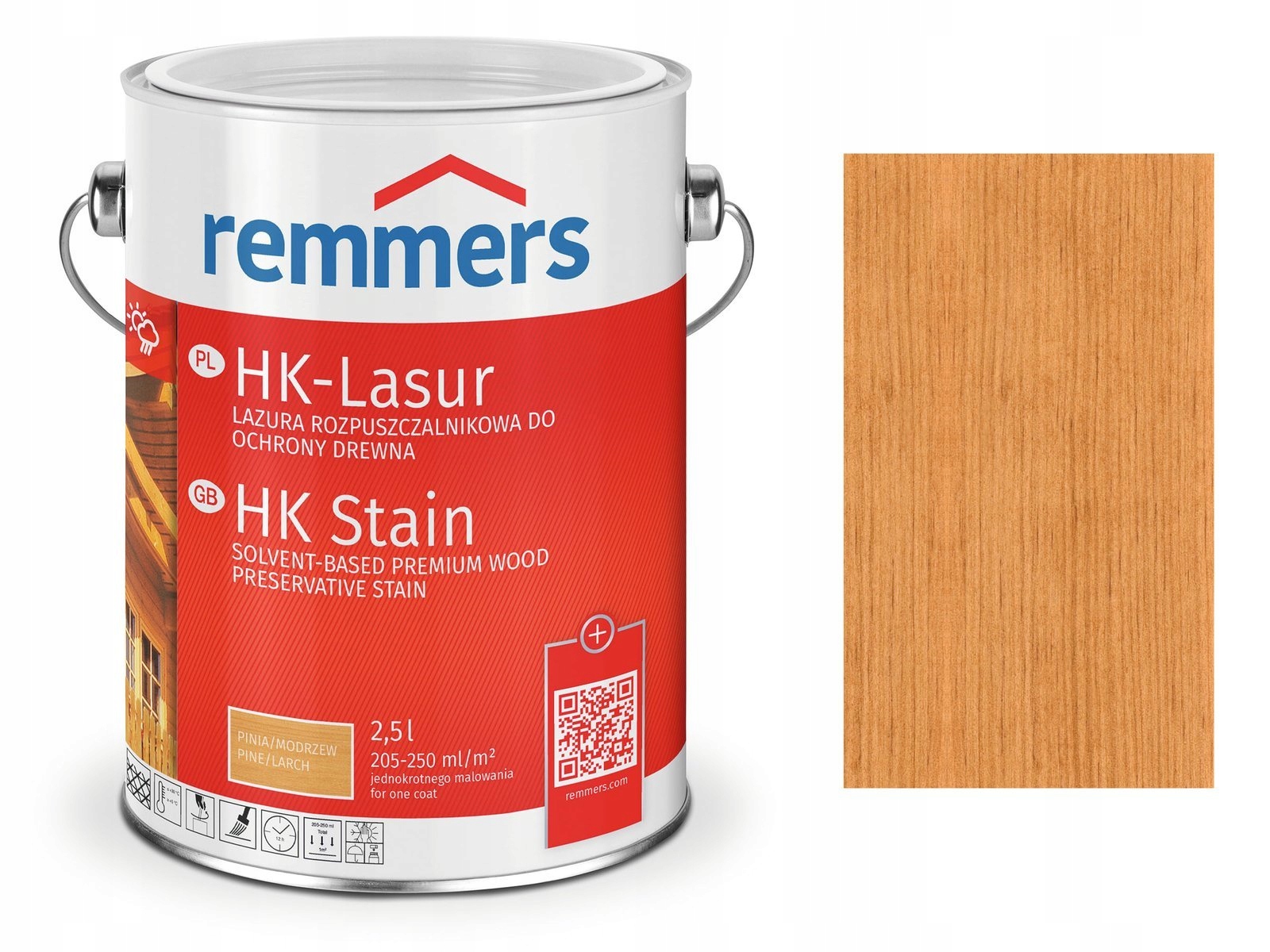 Remmers HK-Lasur impregnat do drewna 2,5 L Modrzew