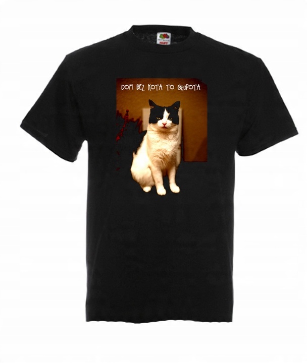 

XXL Koszulka Męska Kot Koty Cats Catholic Kociak