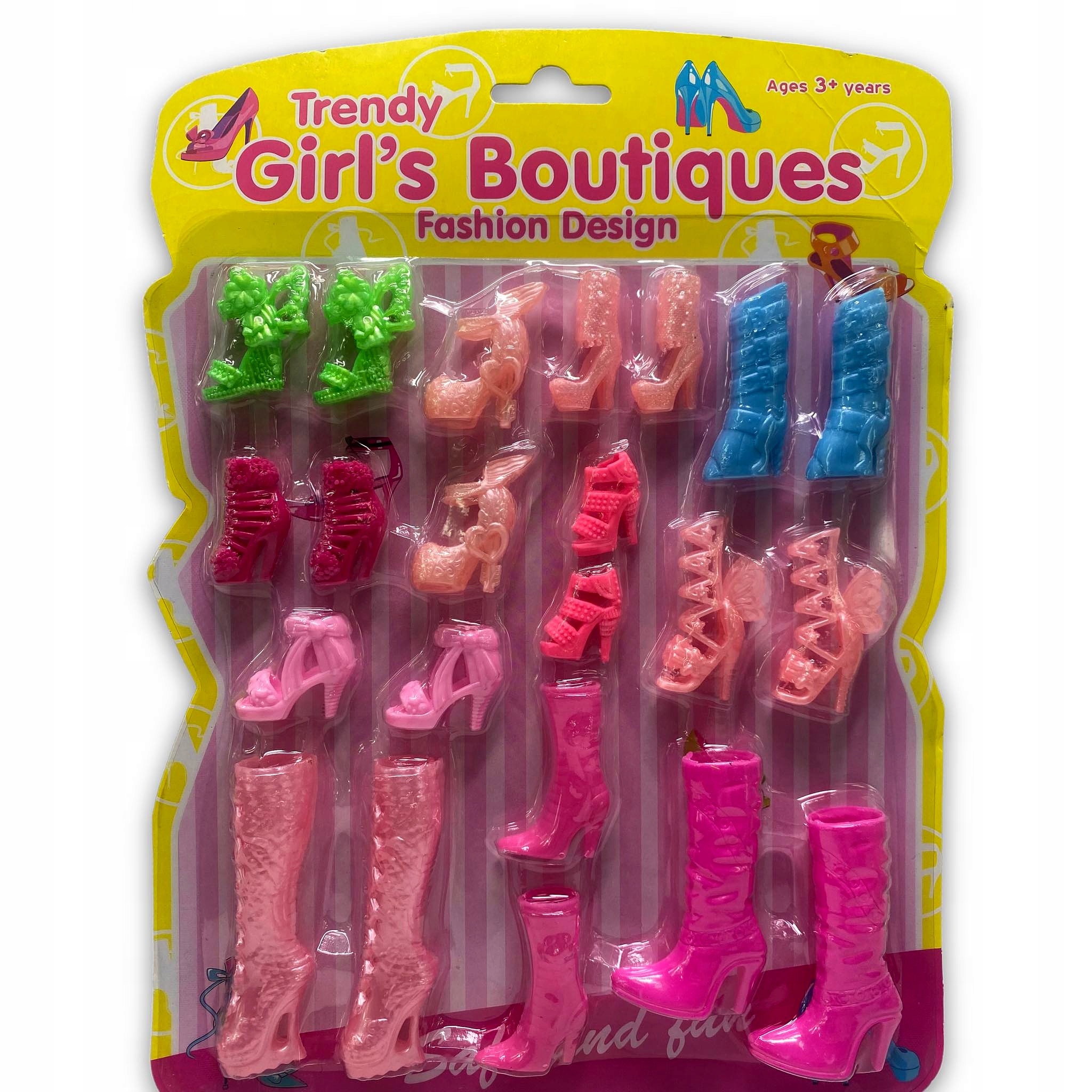 

Buty Dla Lalki Barbie Zestaw 11 Par Szpilki Kozaki