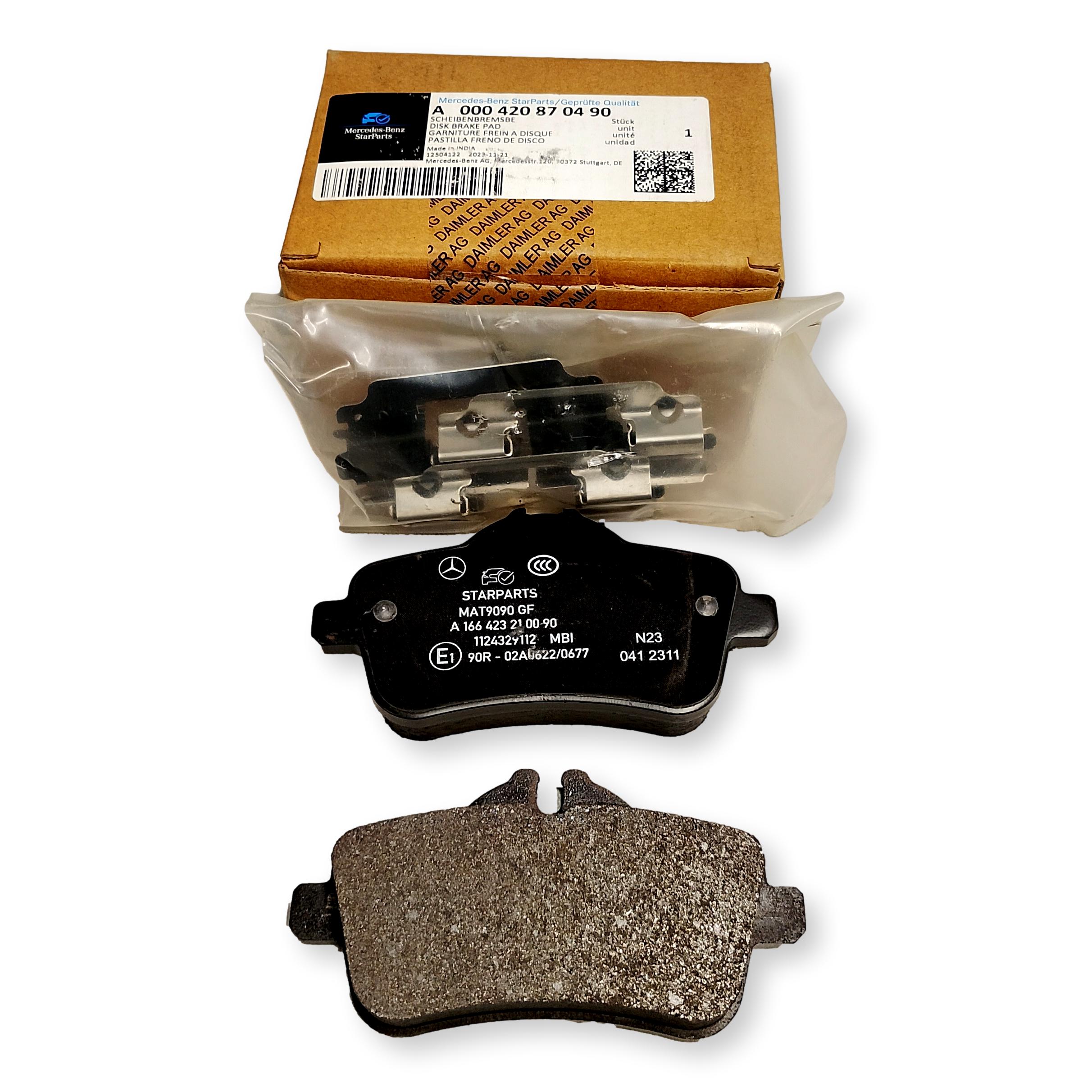 Mercedes C292 X166 W166 Zadní brzdové destičky Starparts Oe