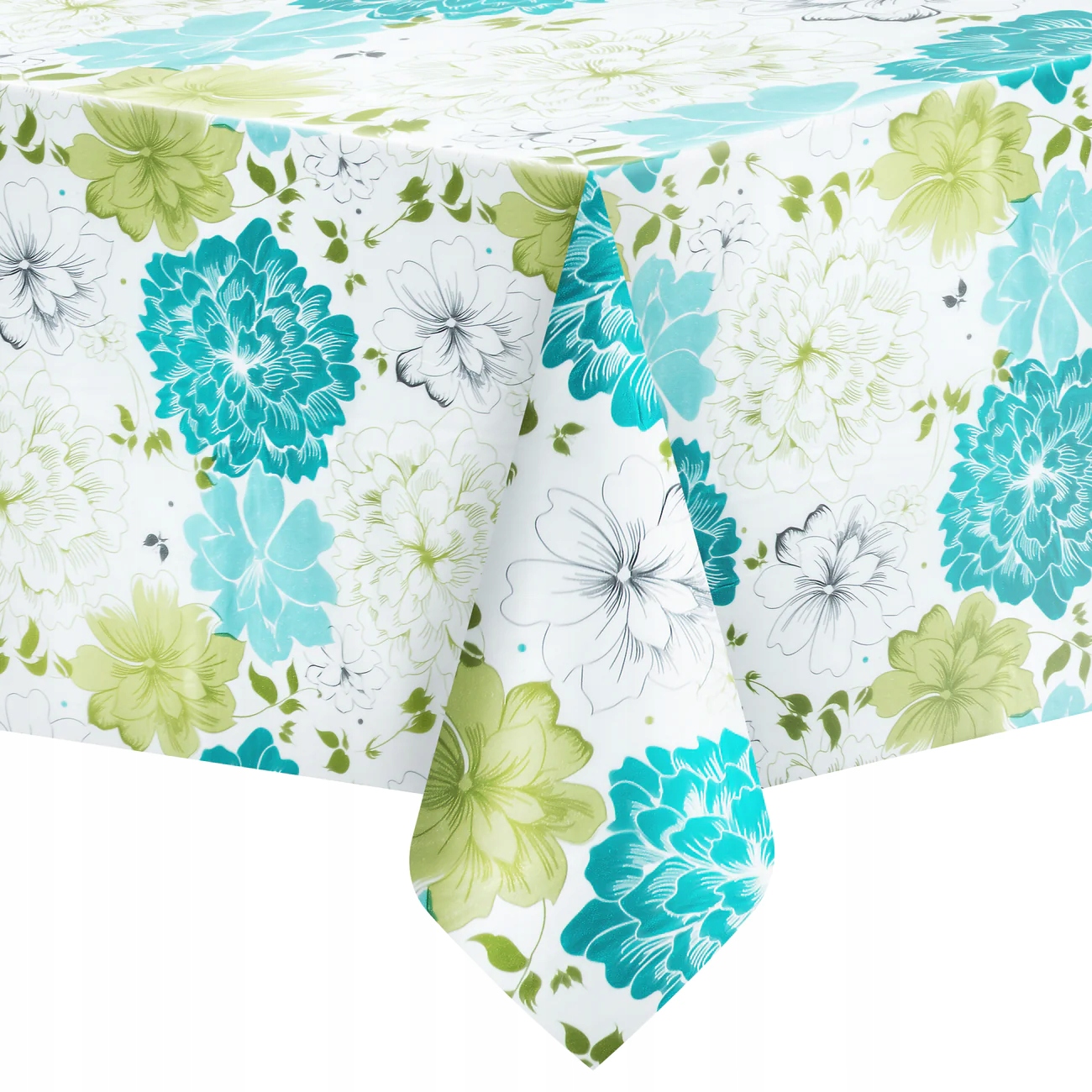 Obrus jednorazowy w kwiaty wielokolorowe 137x274