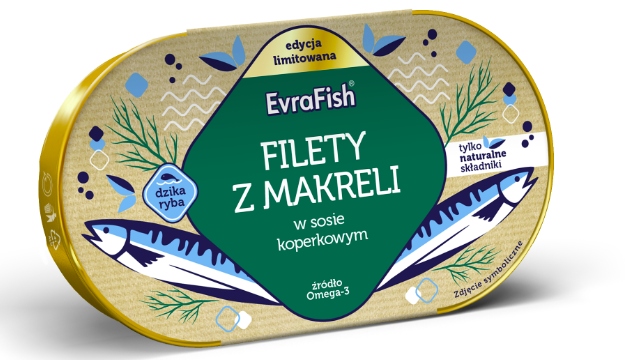 13 Sztuk Evra Filet Z Makreli W Sosie Koperkowym 170G