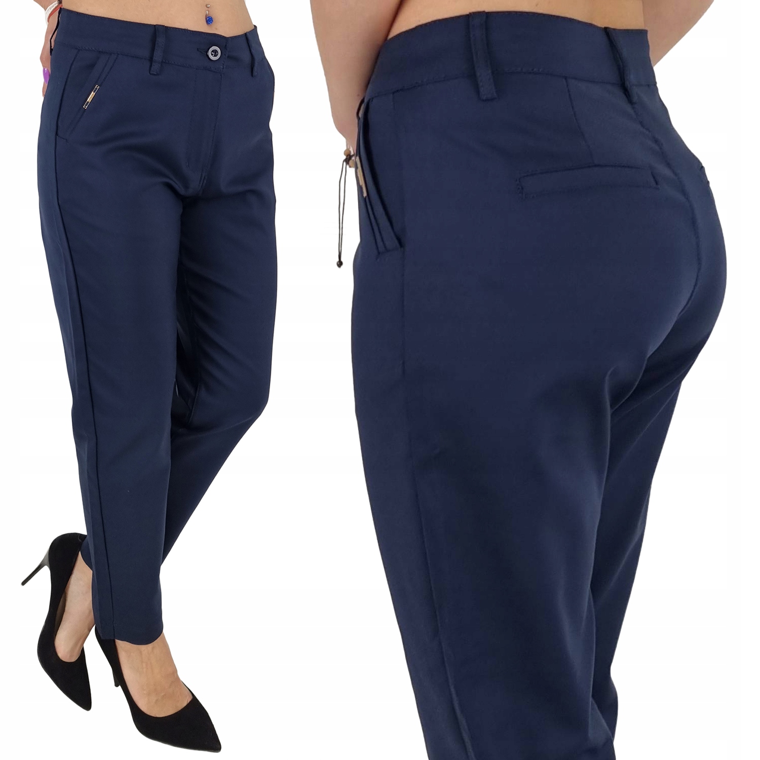 Spodnie Damskie Cygaretki 7/8 Duże Rozmiary 40-52