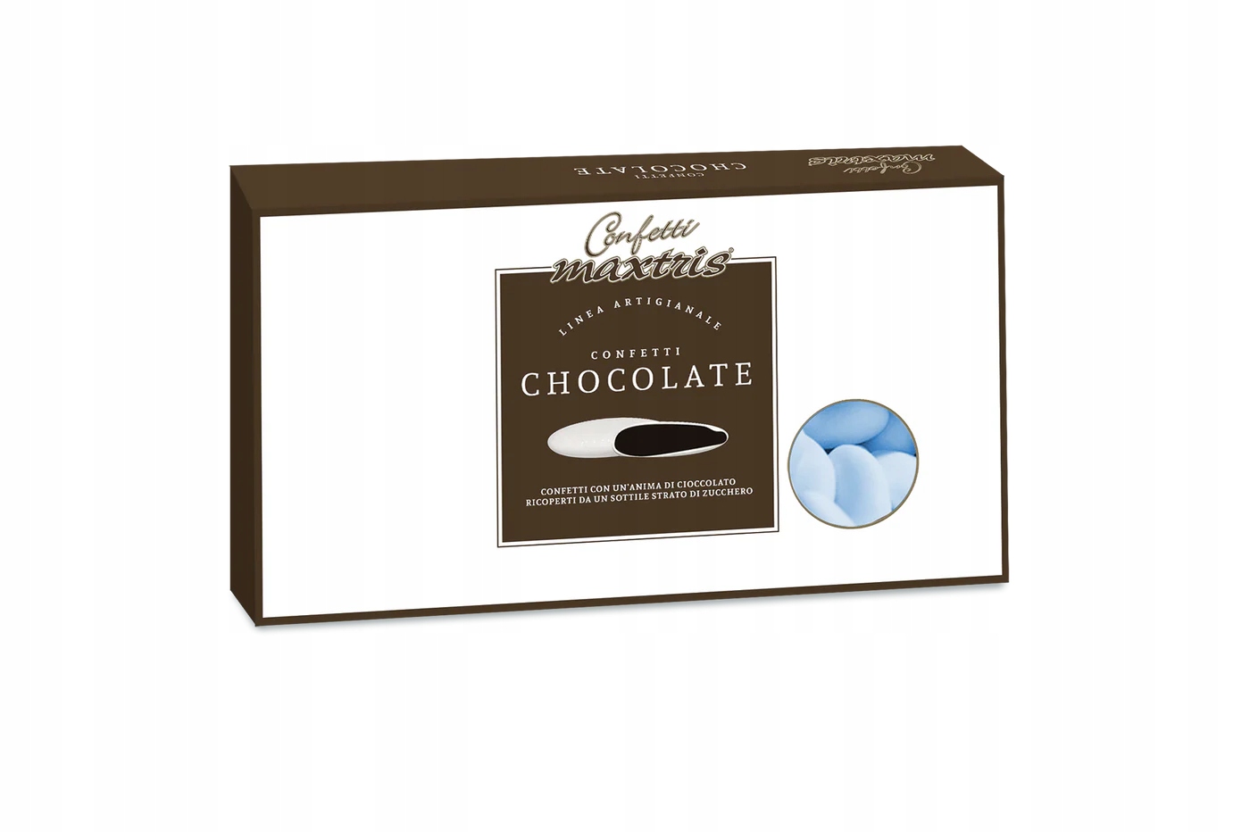 1 kg Konfety al Cioccolato Azzurri Maxtris mandle v čokoládě