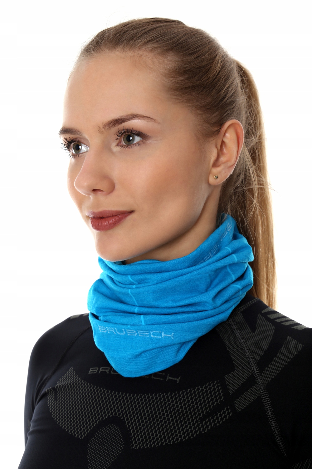 KOMIN CHUSTA TERMOAKTYWNA MERINO BRUBECK L/XL BG43 Rozmiar L