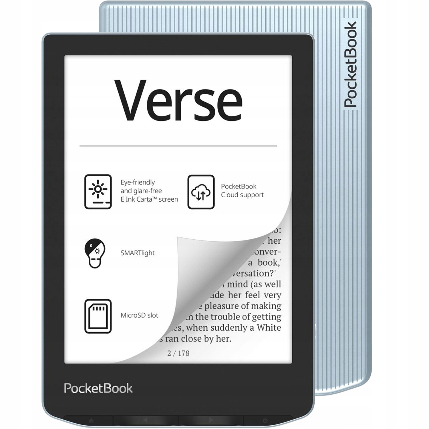 Čítačka Ebook PocketBook Verse 629 8 Gb 6 palcov Jasná modrá