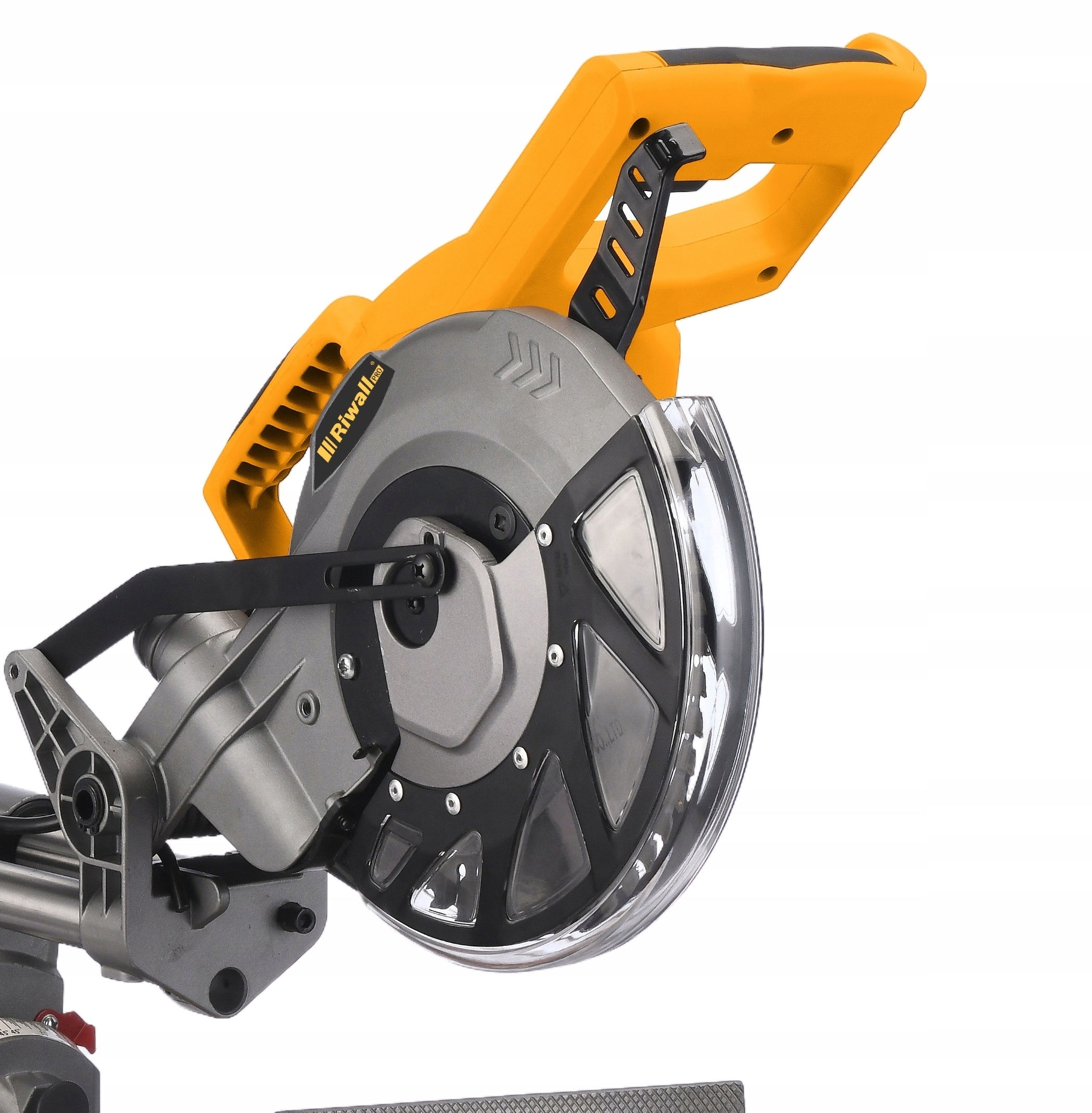 PIŁA UKOŚNICA STOŁOWA RĘCZNA Z POSUWEM LASER UKOSOWA RIWALL PRO 2000W MOCNA Seria UKOSOV PRO