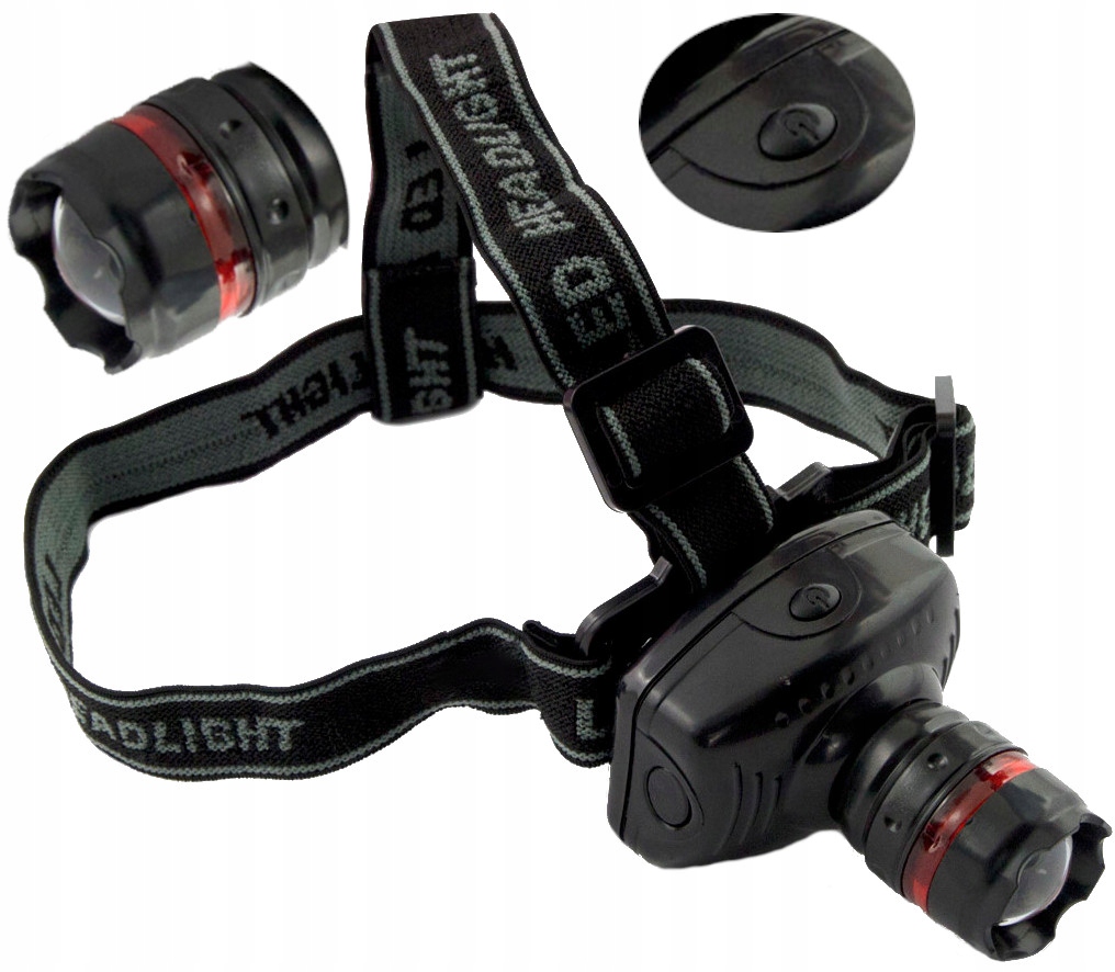 ESPERANZA LATARKA CZOŁÓWKA LED VEGA NA BATERIE AAA REGULOWANA ZOOM 150M