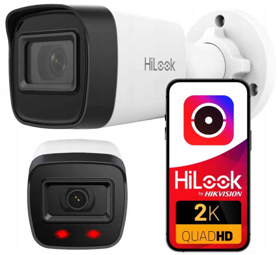 Ip kamera 4MPx 2K+ tubusová IPC-B141H-C Venkovní PoE HiLook od Hikvision