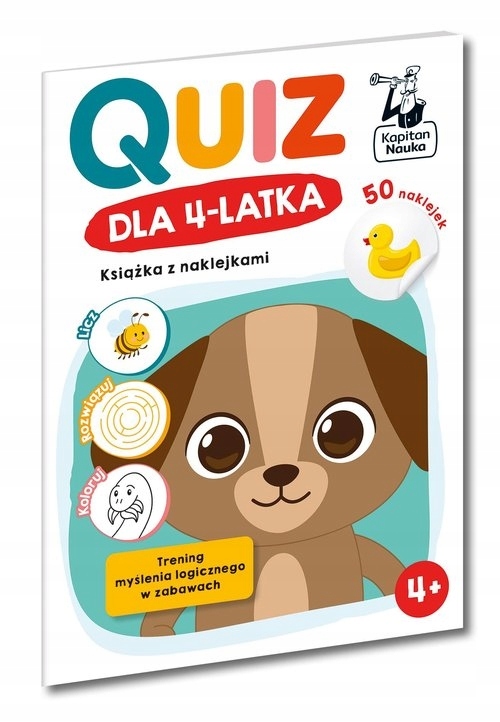 Quiz dla 4-latka. Książka z naklejkami Zuzanna Osuchowska