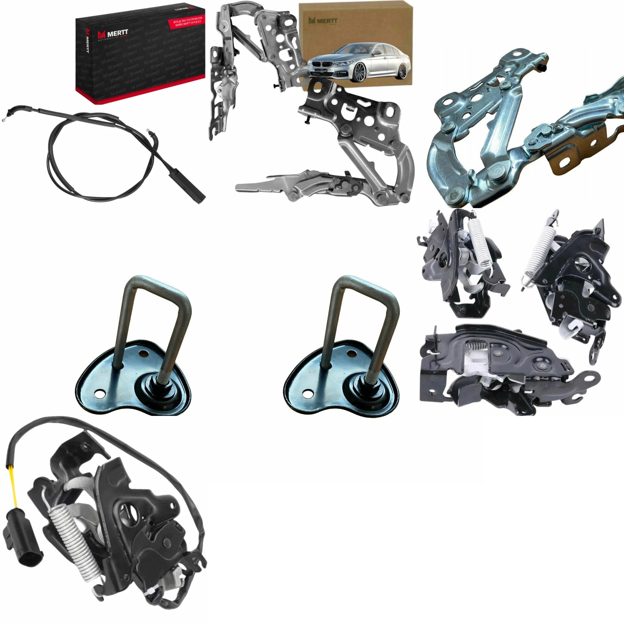 Sada Bmw G11 G30 G32 Zámek+závěsy Masky P+l, Lanko Zámku+závora Masky P=l