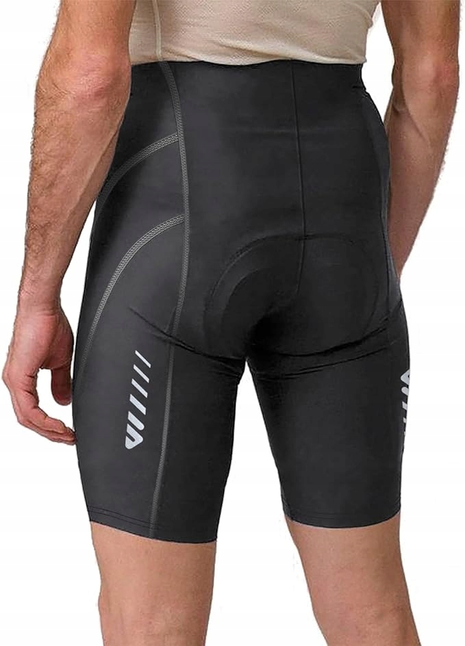Spodenki rowerowe kolarki krótkie, wyściełane, szybkoschnące, elastyczne XL