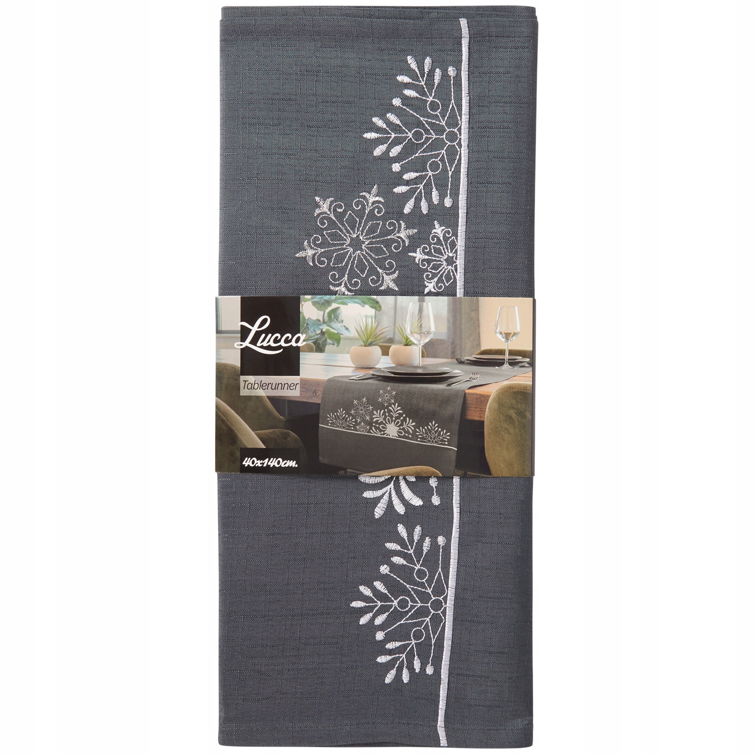 

Lucca Obrus Bieżnik z Haftem 40x140cm