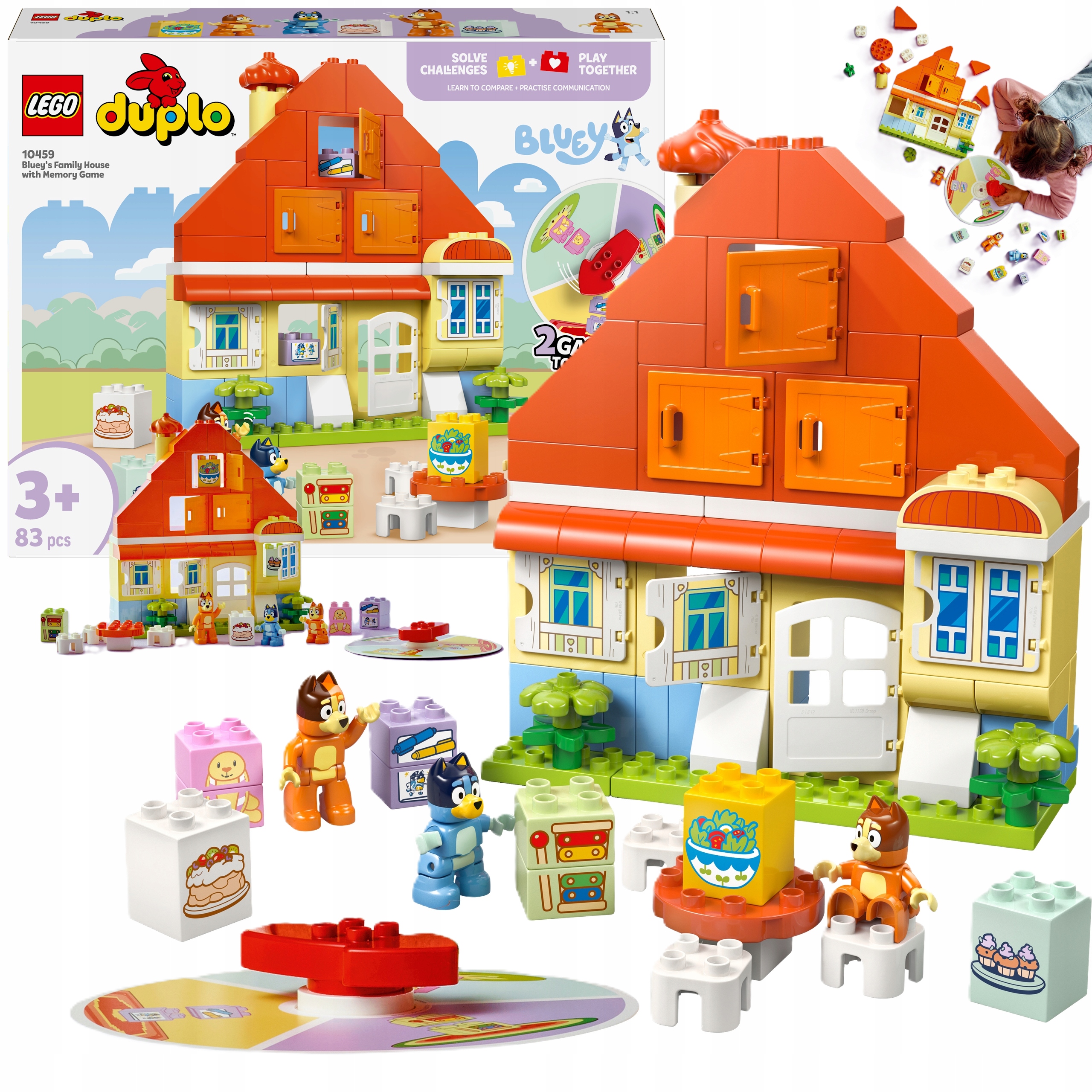 Lego Duplo Bluey Dom Rodzinny Blue Z Grą Pamięciową Na Święta