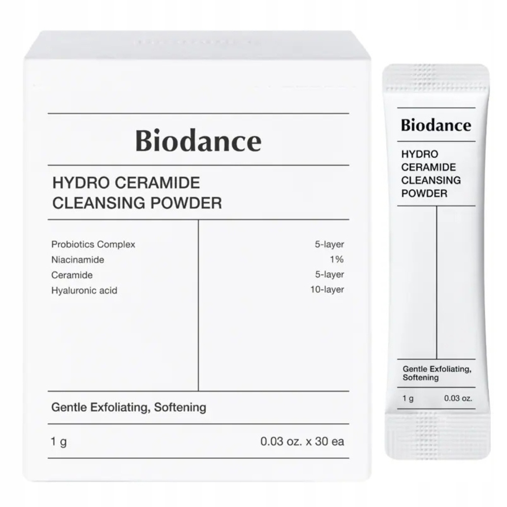Biodance Hydro Ceramide Cleansing Powder, 30szt (30 x 1g) puder
