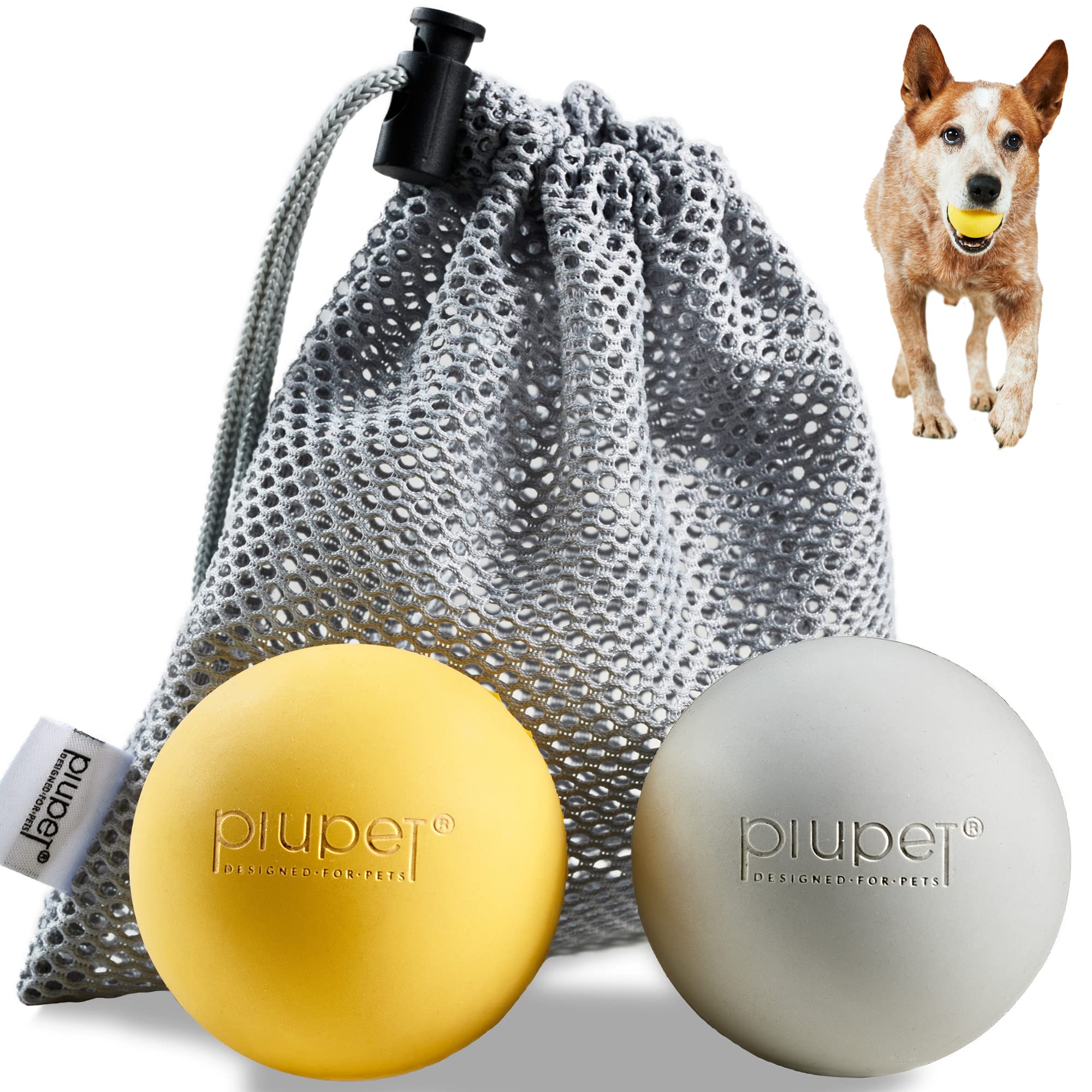 Piupet Hračky pro psy Míče 65 cm Sada 2 odolných míčků pro psy