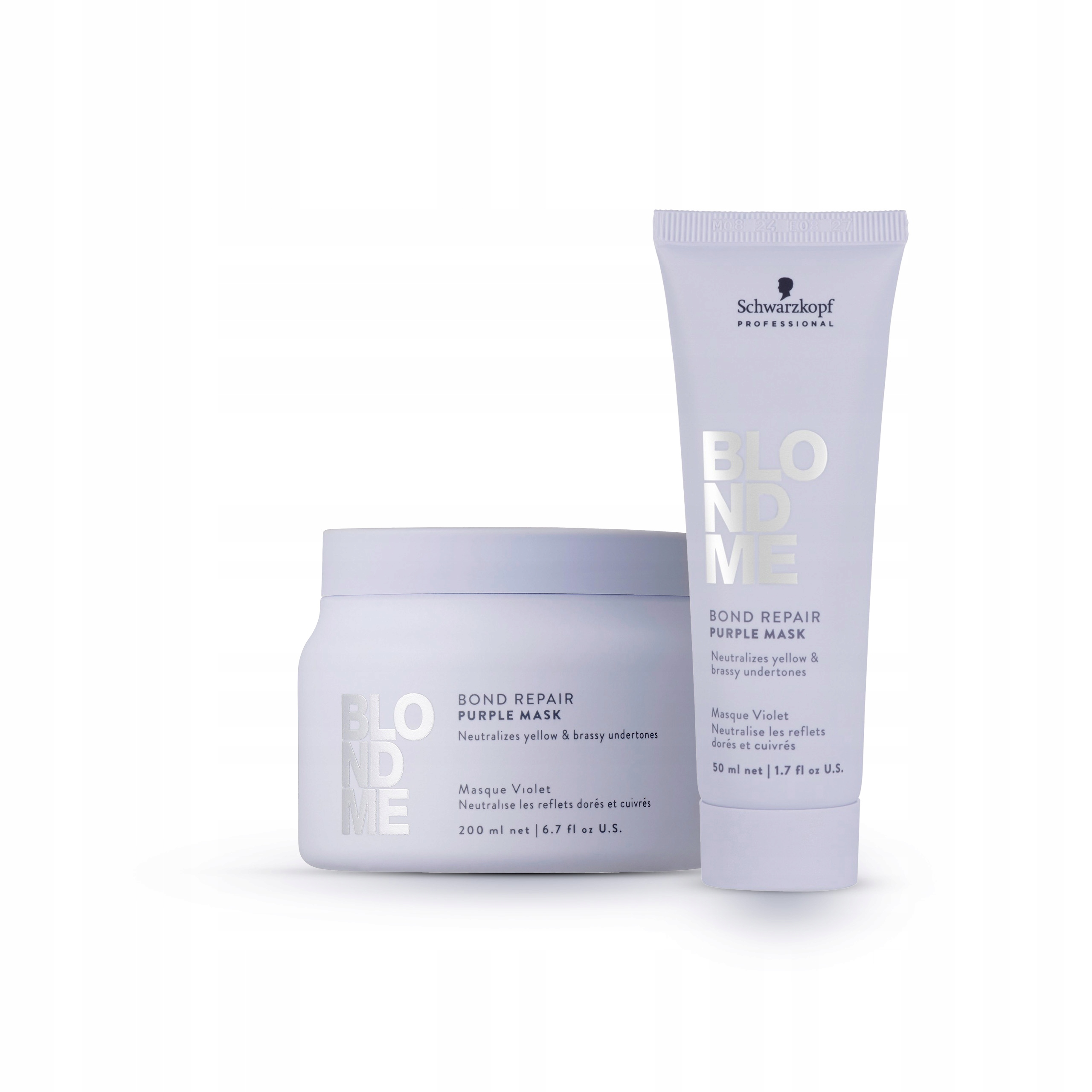 Schwarzkopf BlondMe Bond Repair Purple maska 200 ml maska 50 ml