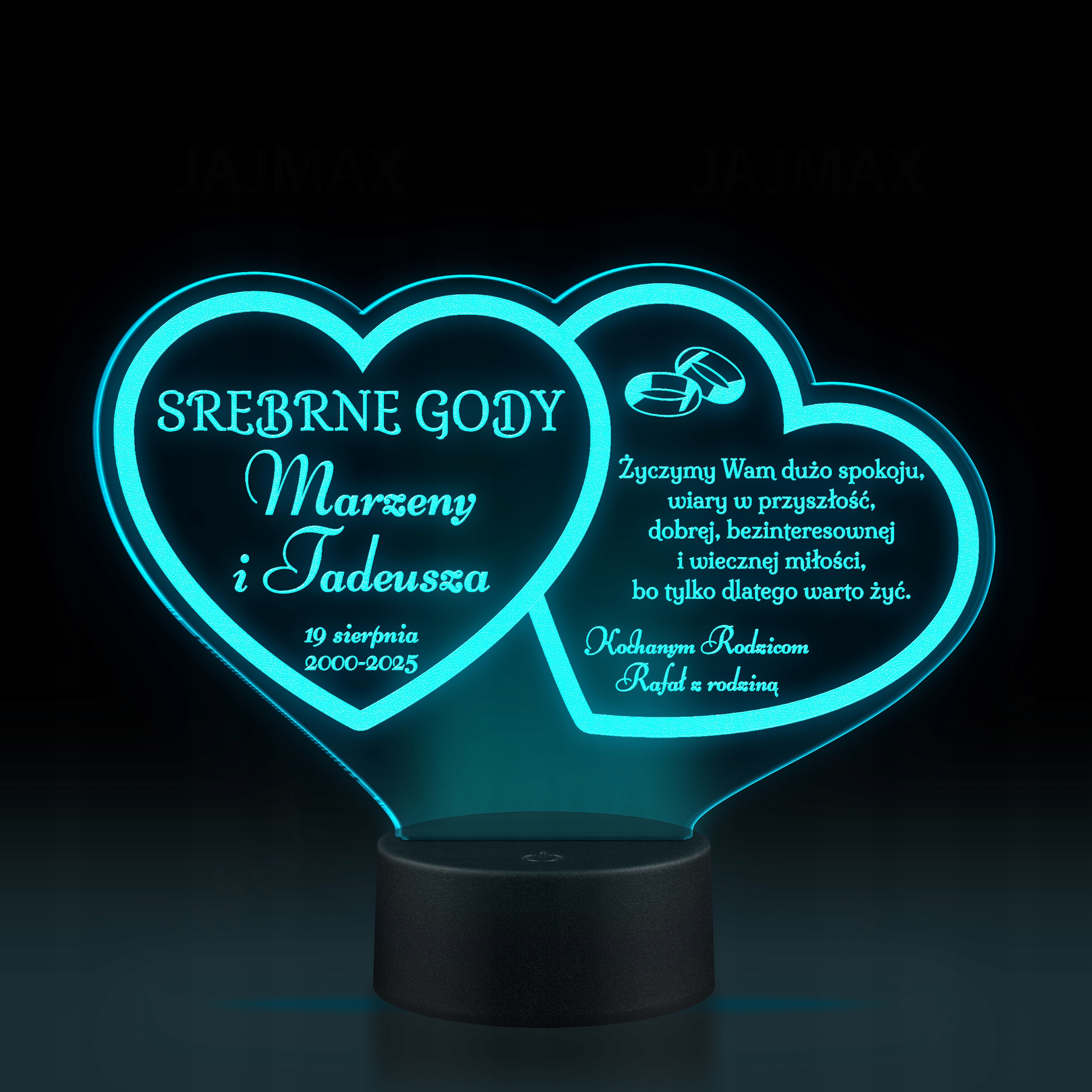 PREZENT NA JUBILEUSZ ROCZNICĘ ŚLUBU Związku 1 10 20 25 30 40 50 60 ROCZNICA Marka Jajmax