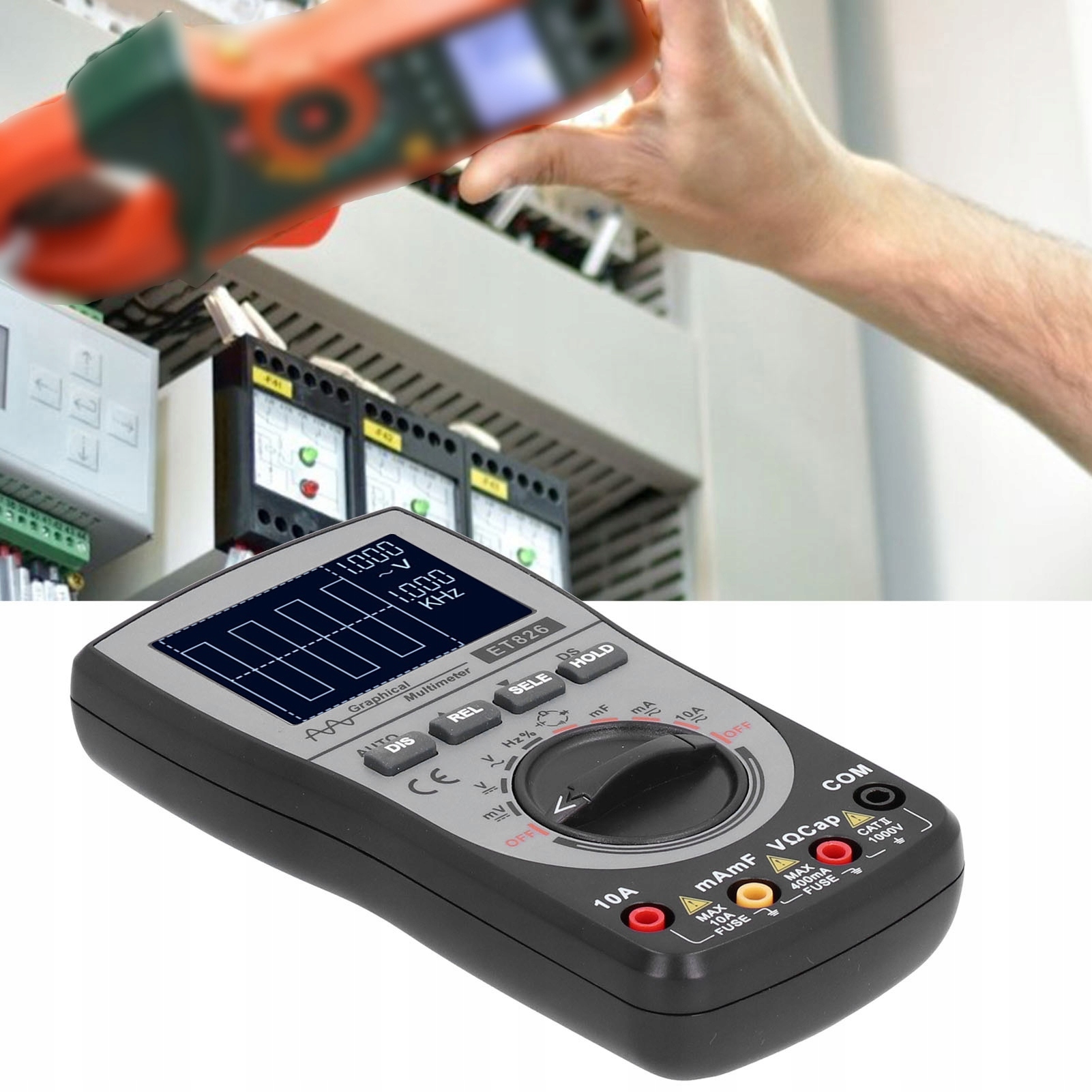 CYFROWY MIERNIK MULTIMETR PRĄDU LCD OSCYLOSKOP Kod producenta 1110210020711