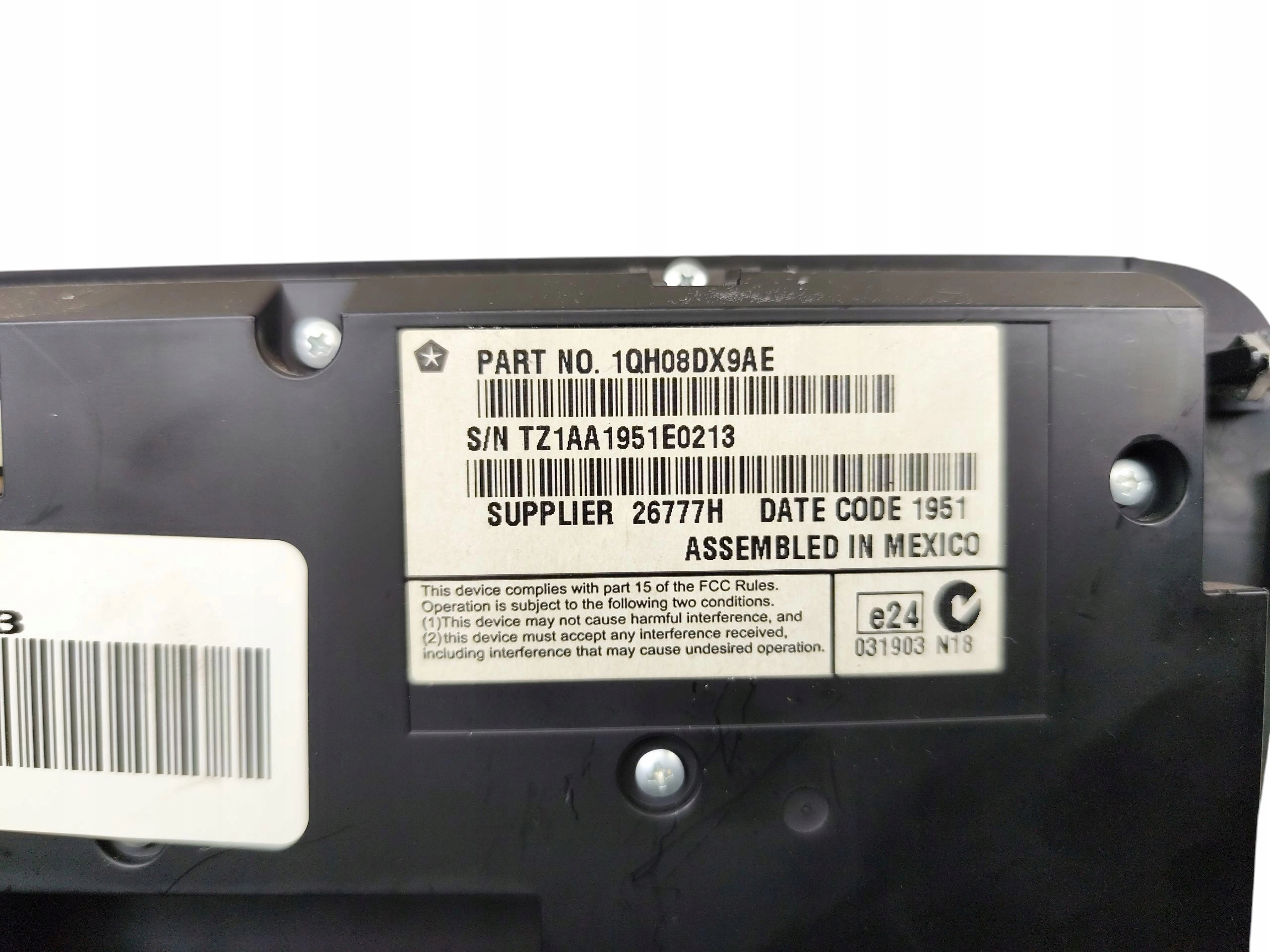 PANEL klími klimatizaci DODGE CHARGER II (2010-2014) 1QH08DX9AE