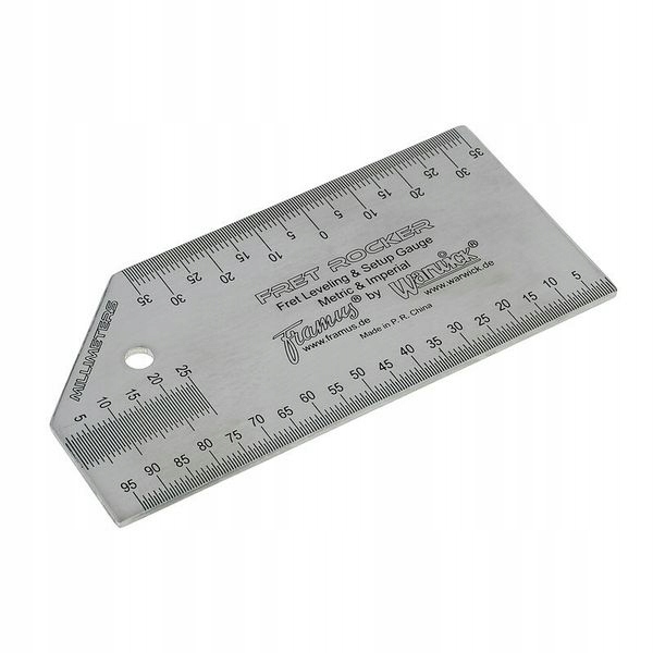 Miarka do regulacji gitary Rockcare Fret Rocker Fret Levelling