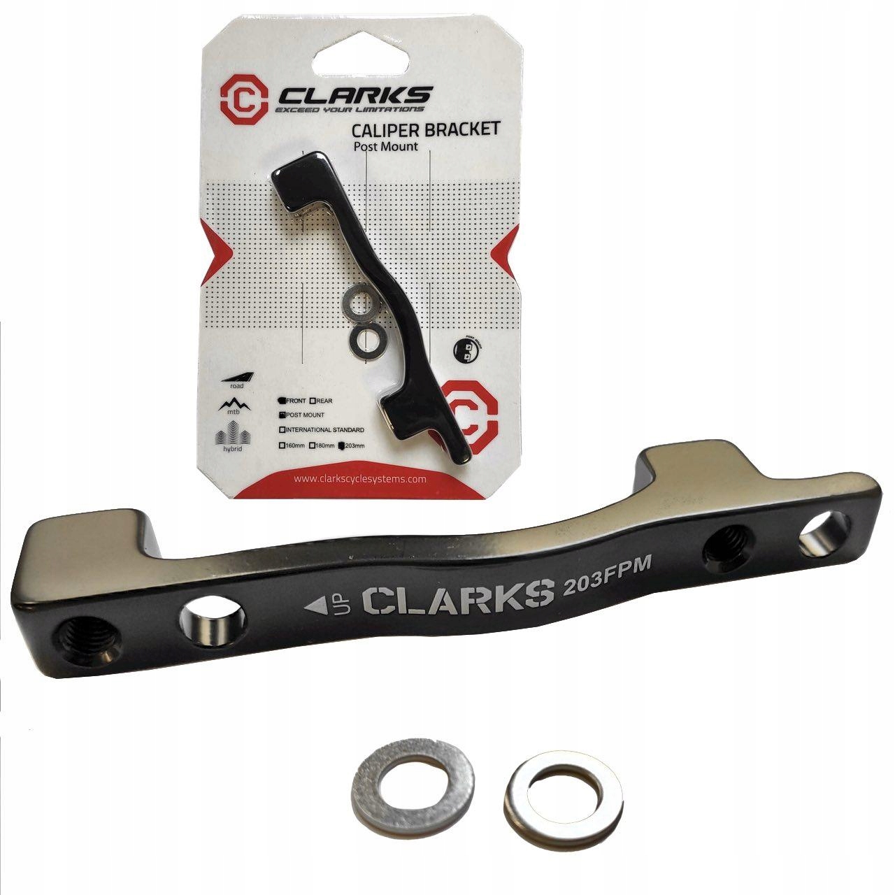 

203mm adapter hamulca Post Mount Clarks - Czarny