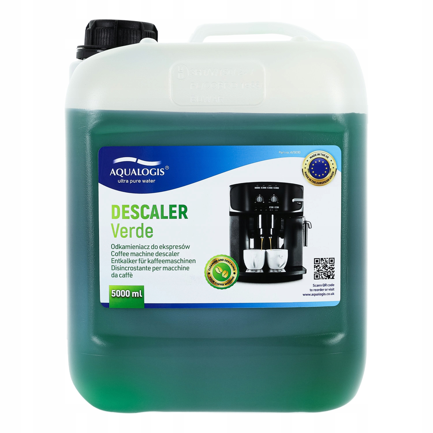 Odkamieniacz w płynie do ekspresów Aqualogis Verde 5000 l