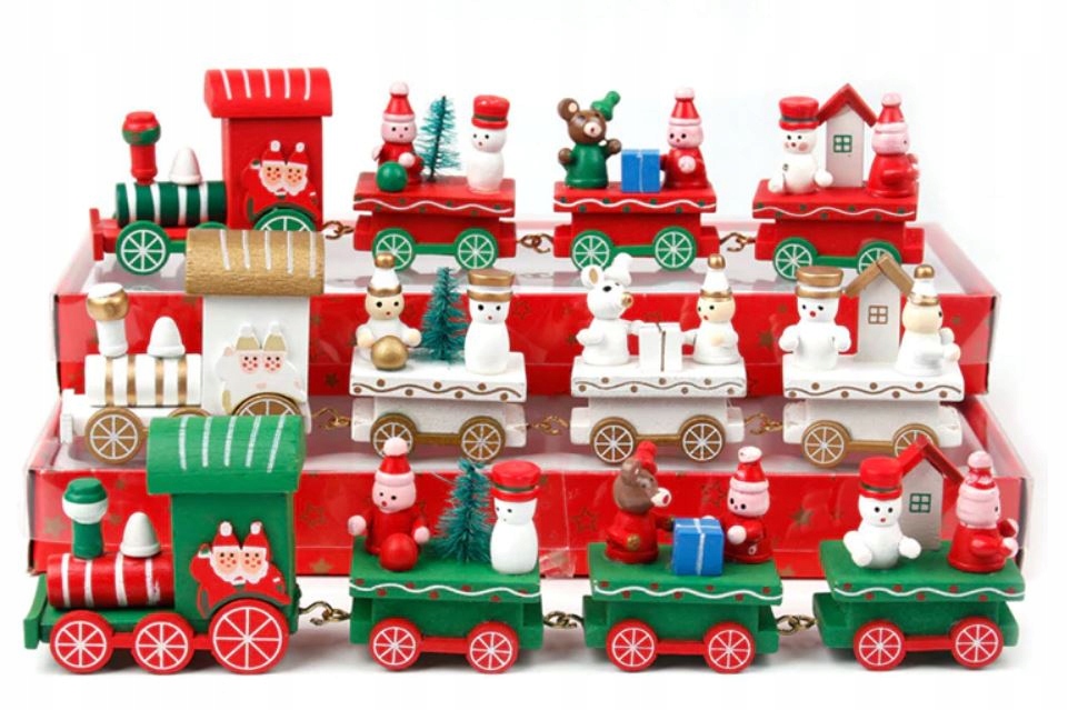 DEKORACJE ŚWIĄTECZNE POCIĄG CIUCHCIA MIKOŁAJ Marka inna