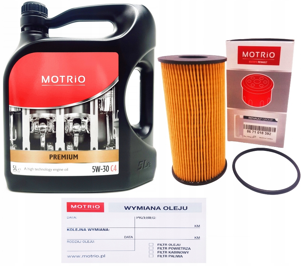 Org Renault Motrio Olej Filter 5L 5W30 Dpf 2.0 dci