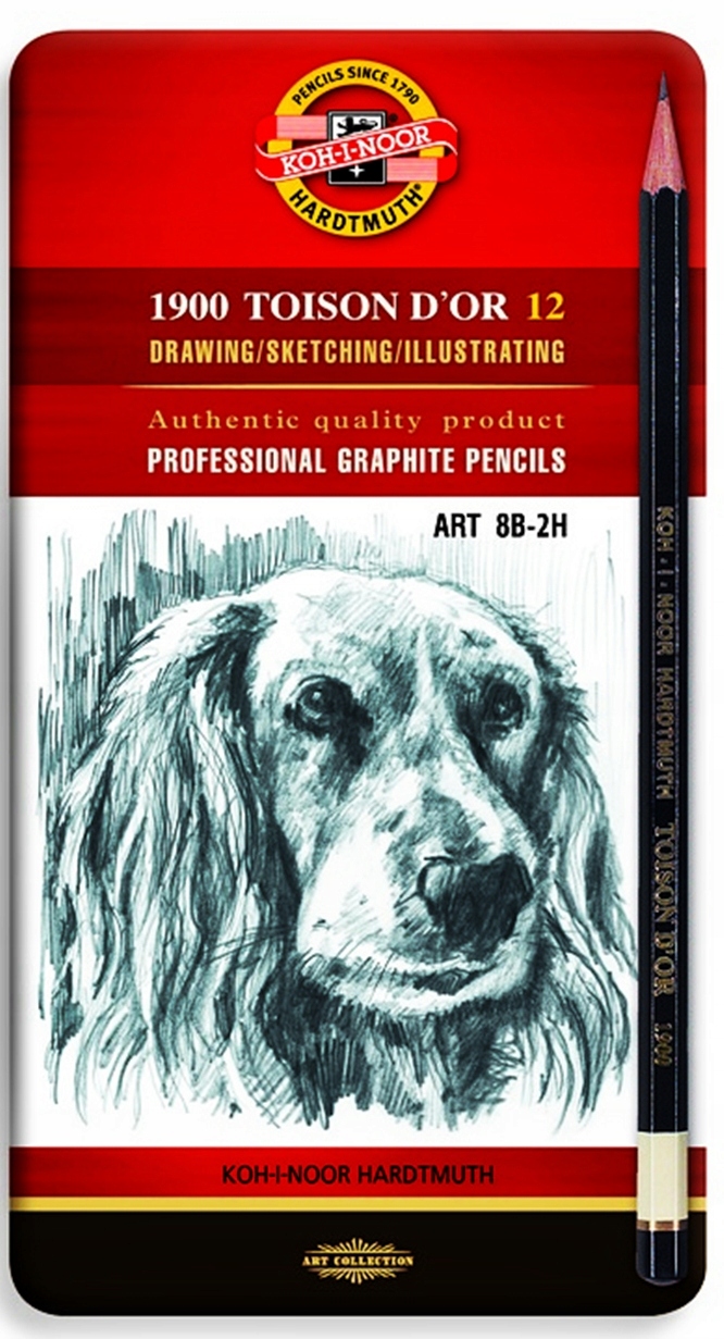 

Koh-I-Noor zestaw ołówki8B-2H Kpl. 12 Szt. 1912