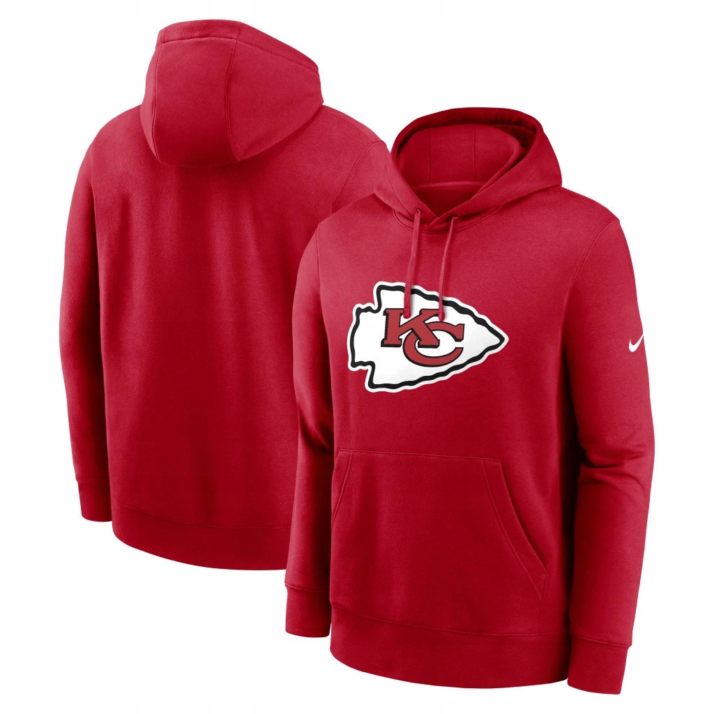 Pánská mikina Kansas City Chiefs Nfl Nike Club Logo Hoodie Velikost: M