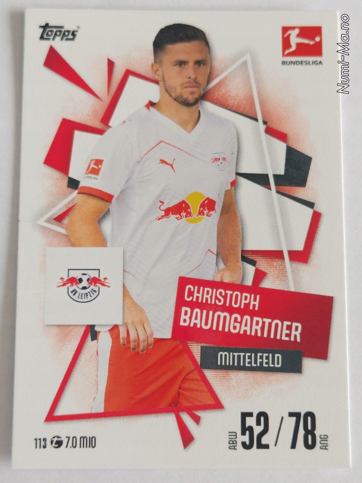 Match Attax 2025/26 Bundesliga NR.113 Rb Leipzig Baumgartner 4810