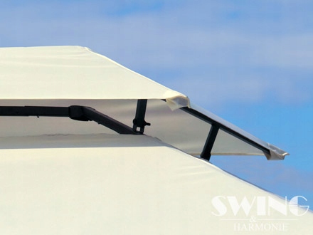 MINZO PAWILON OGRODOWY Z OŚWIETLENIEM LED CREME Liczba ścianek bocznych 6 ścianek