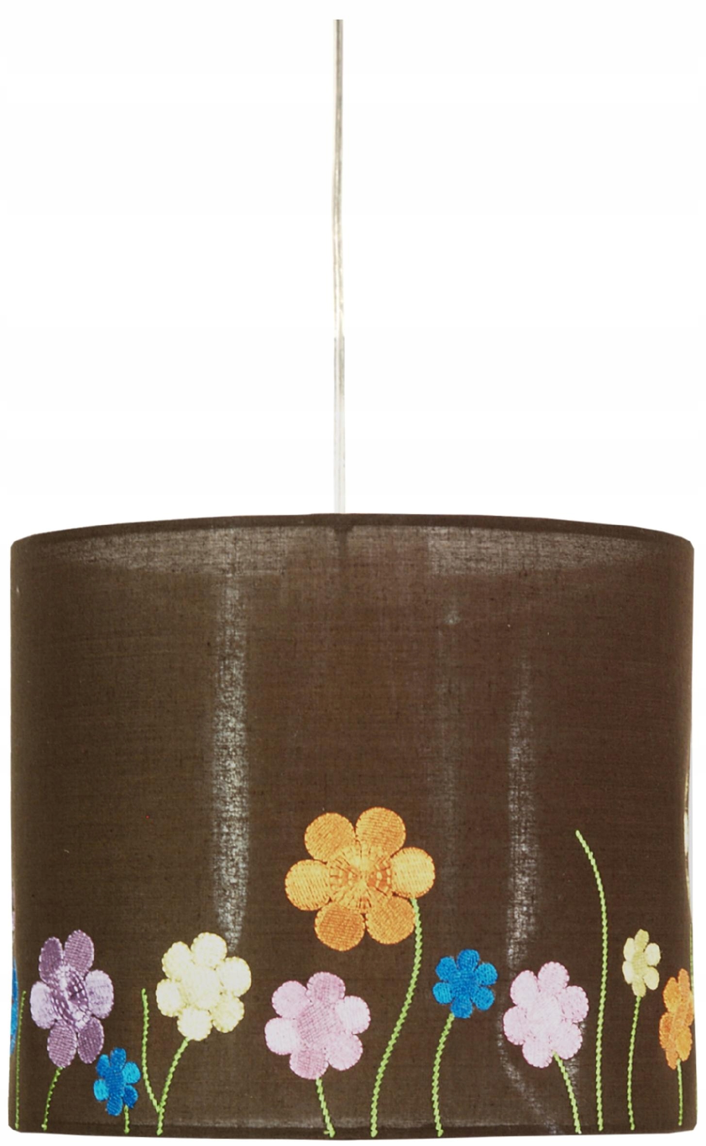 Závěsná stropní Lampa Abażur s látkou s Květinami