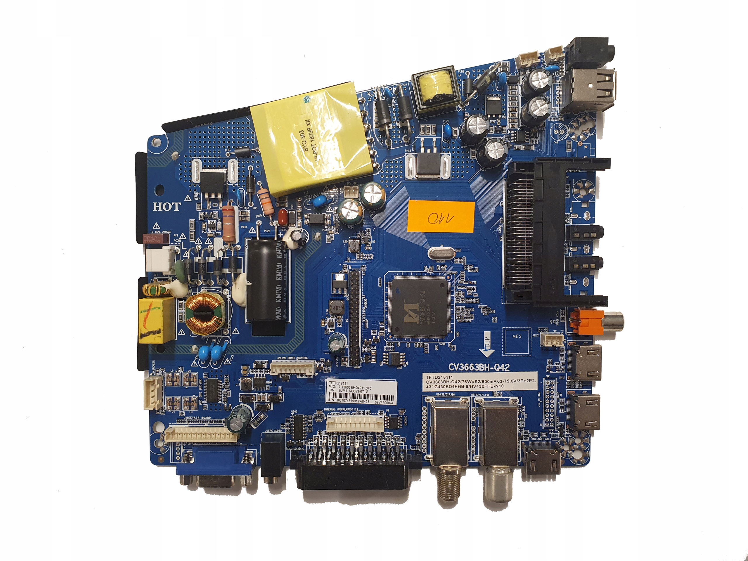 MAIN CV3663BH-Q42 JTC GQ00D-NS43G NR110