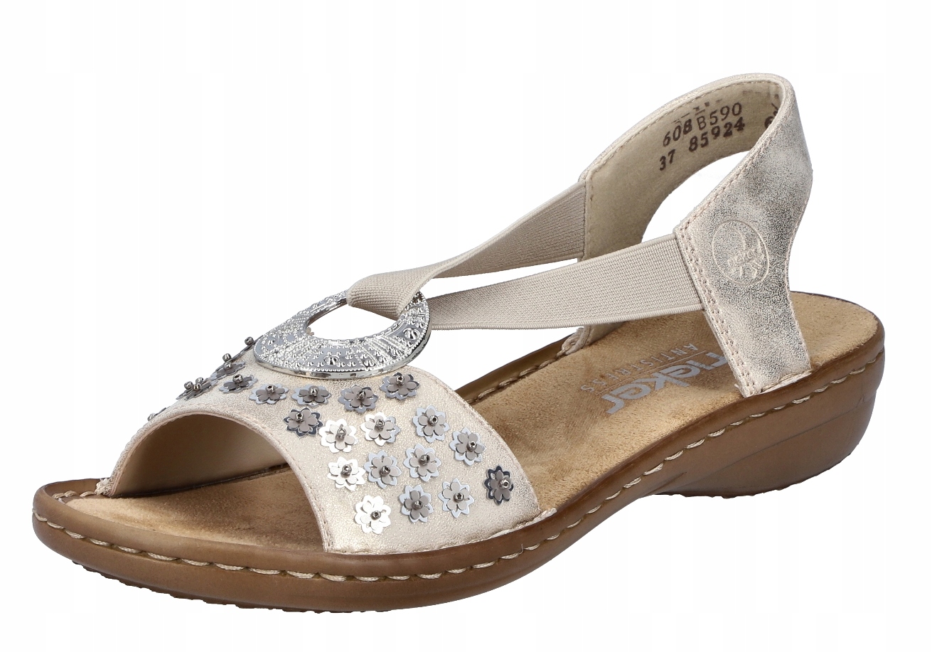 Rieker 608B5-90 vel.38 klasické dámské ploché sandály