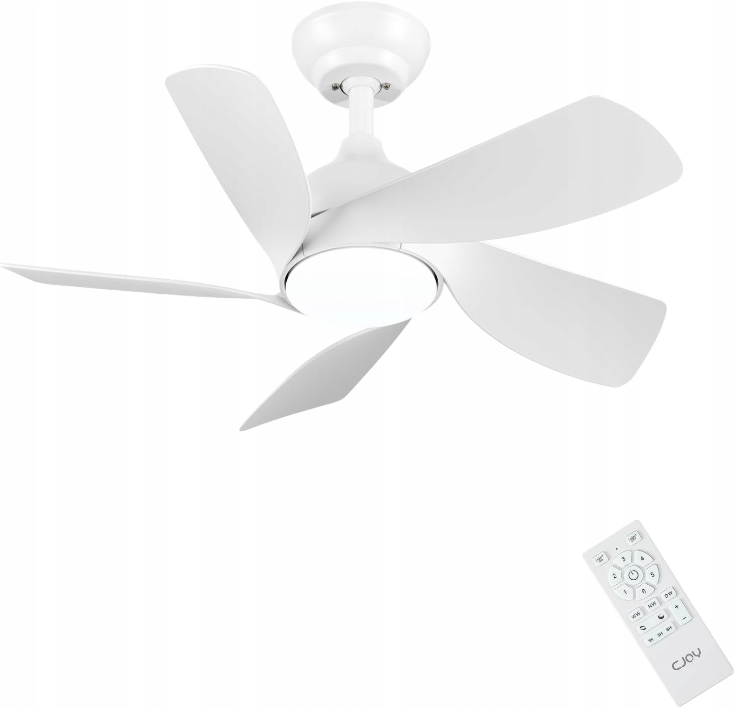 Stropný ventilátor Cjoy model DY1136-5B/30 s osvetlením, 76 cm