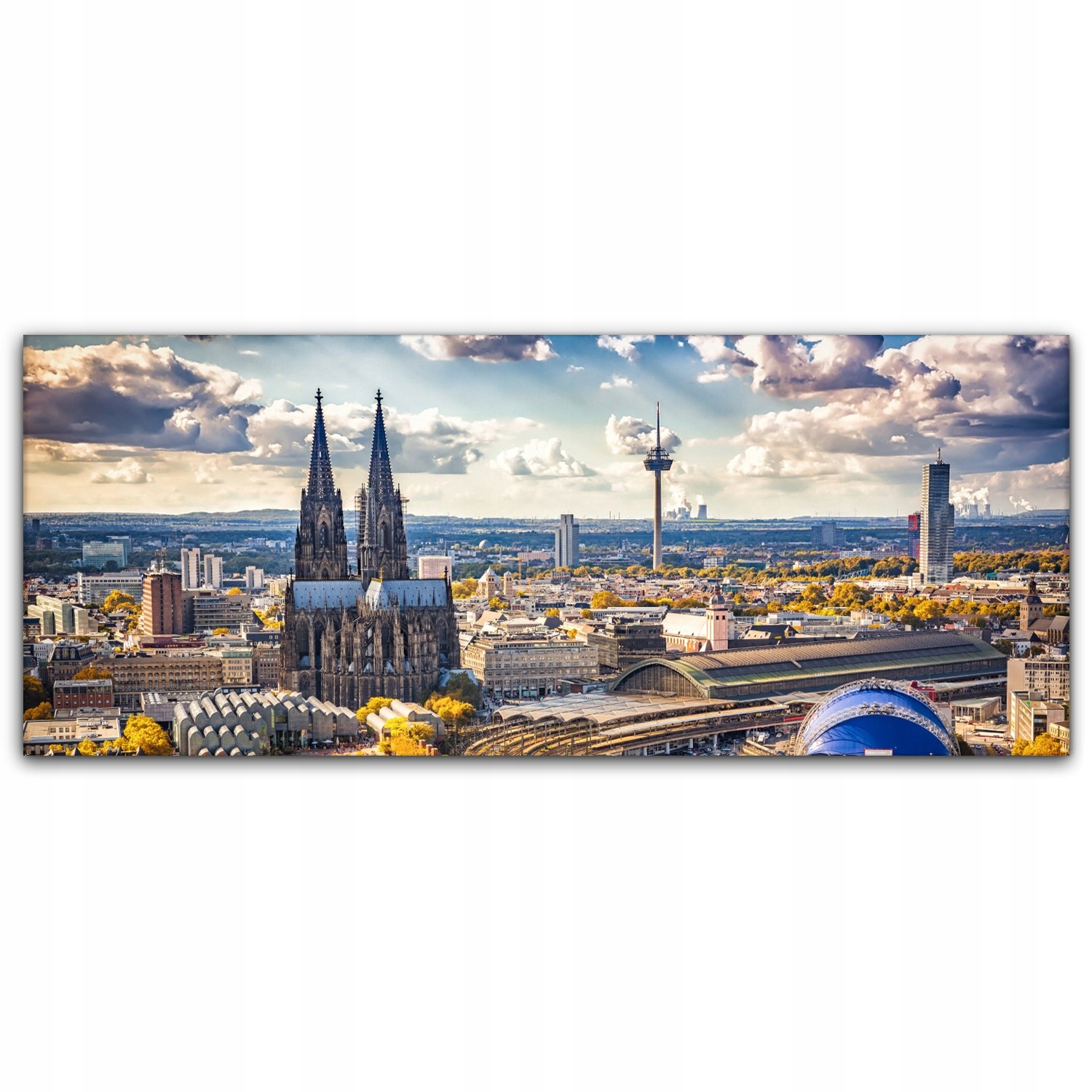 Obraz plátno canvas 125x50 Řeka Město Krajina