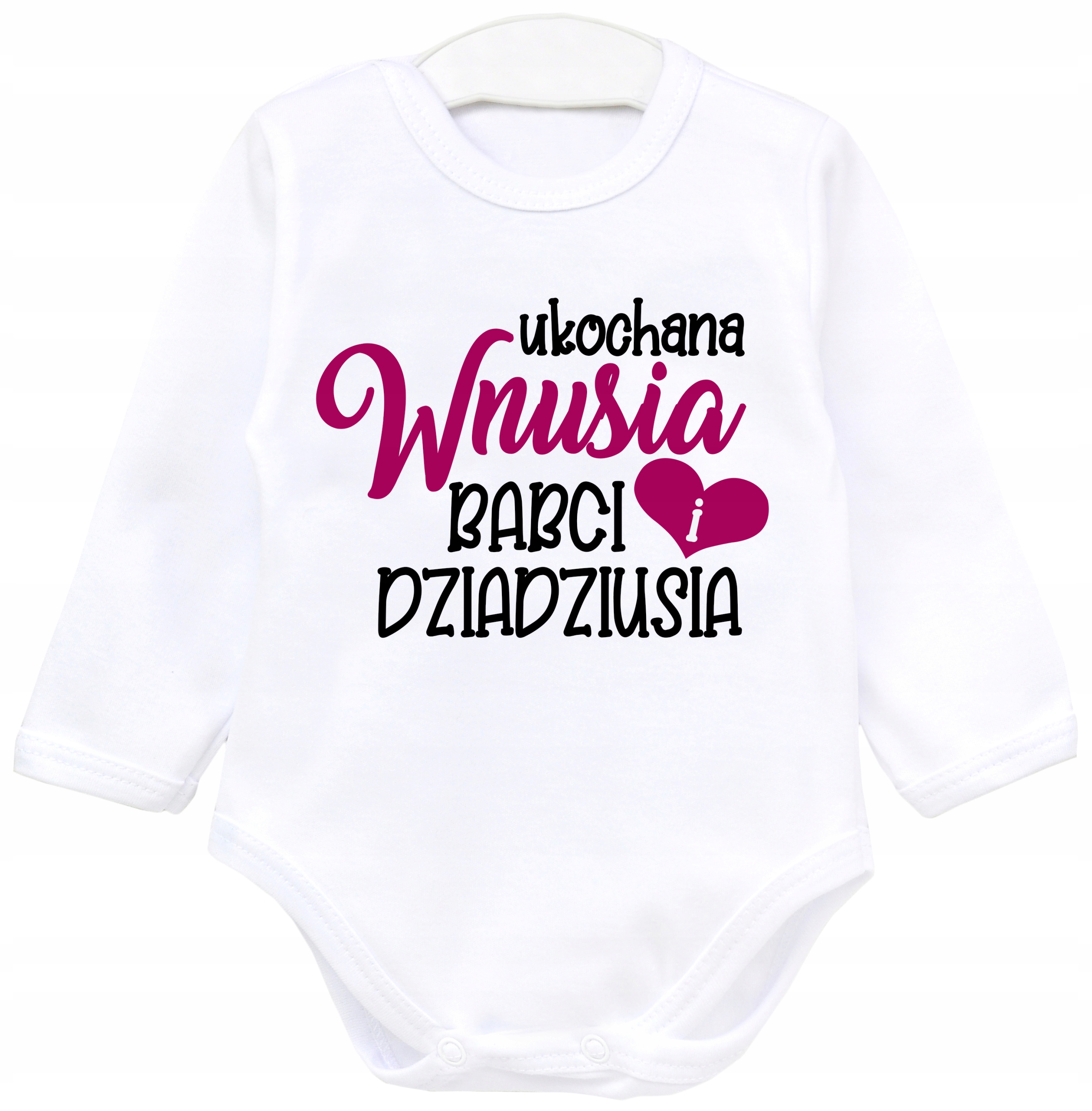 

Body dł rękaw Ukochana Wnusia Dzień Babci r. 74
