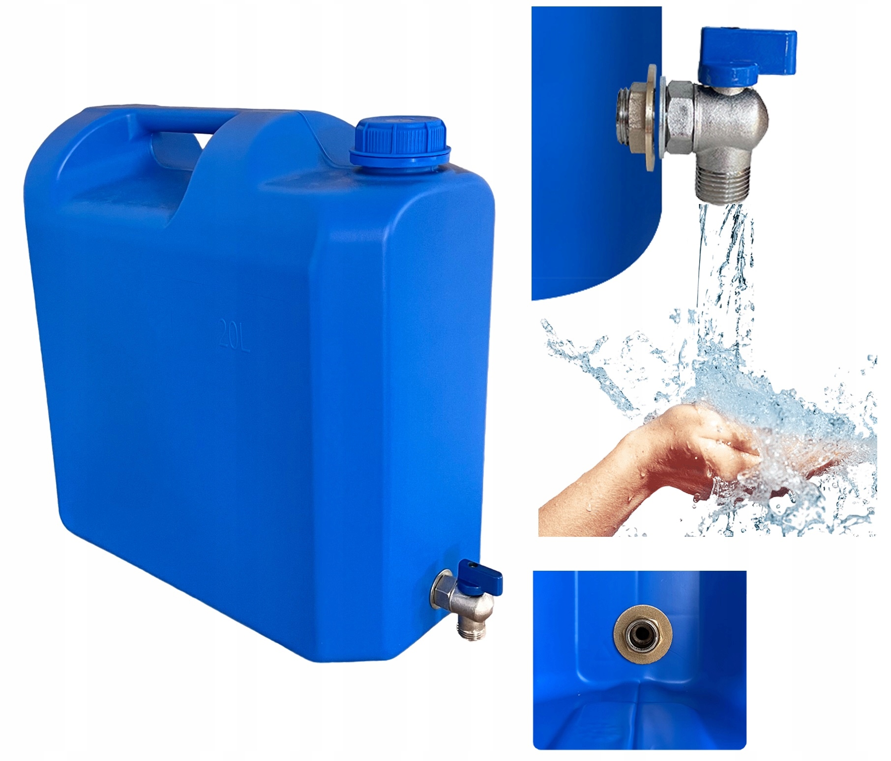 POJEMNIK na WODĘ z KRANEM 20L NPS20L - Емкость для воды с краном 20 л ...