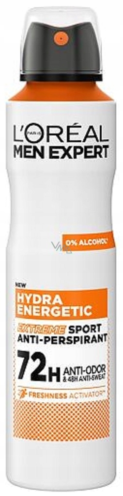 Loreal Paris Men Hydra Energetic Sport 72h deodorant sprej 150 ml