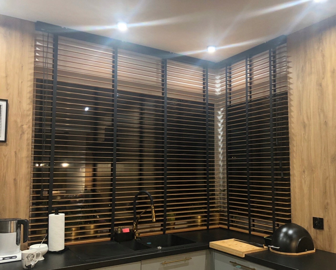 ŻALUZJE DREWNIANE POZIOME BAMBUSOWE 50MM NA WYMIAR Kolor biały