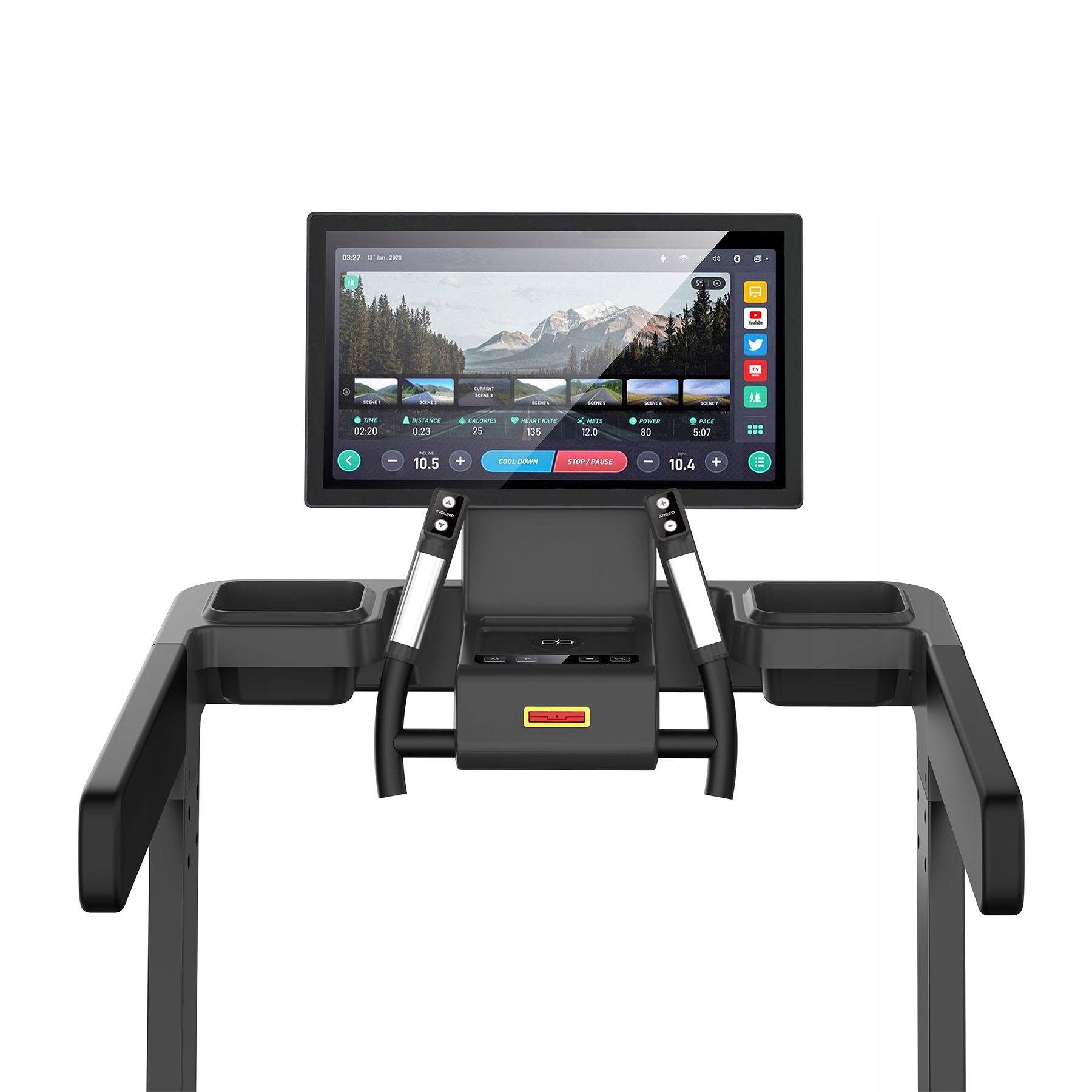 BIEŻNIA ELEKTRYCZNA HMS BE5877 FITNESS Moc 4.5 KM