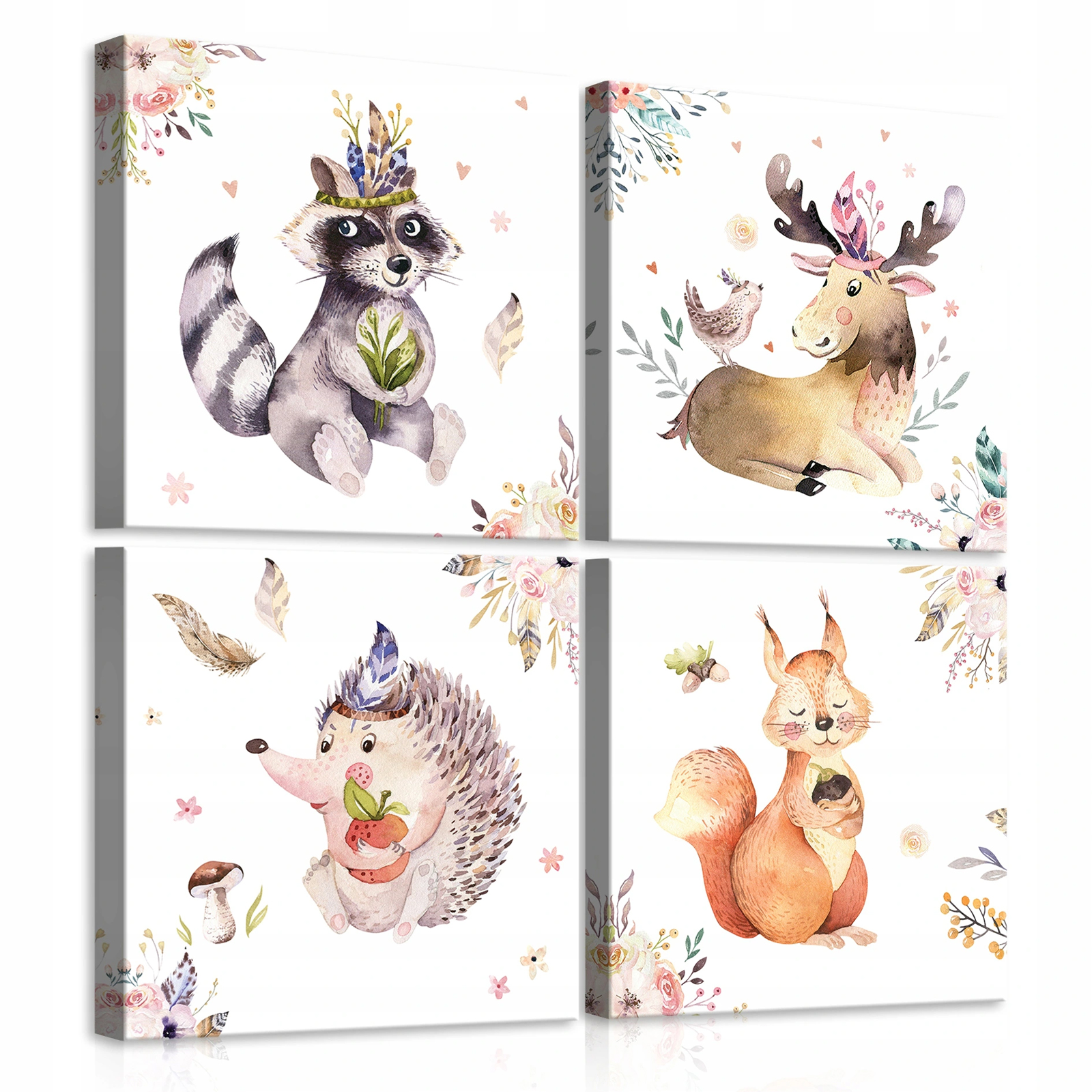 Obraz Na Plátně Canvas 50x50 Lesní Zvířata