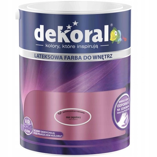 FARBA LATEKSOWA DEKORAL MUS JAGODOWY 5L