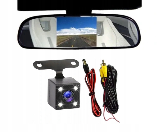 

Monitor 4,3' W Lusterku Kamera Cofania 4 Led